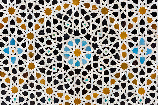 istock Ceramic mosaic in a Madrassa, Fez, Morocco 495373496