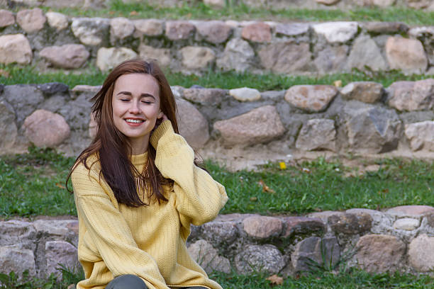 istock beautiful girl on nature background 495375346