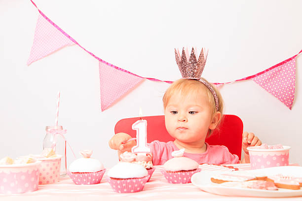istock cute little princess at first birthday 495377632