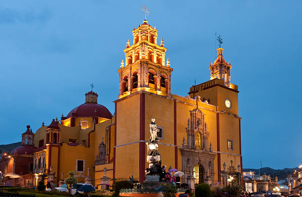 istock Guanajuato cathedral by night. 495381269