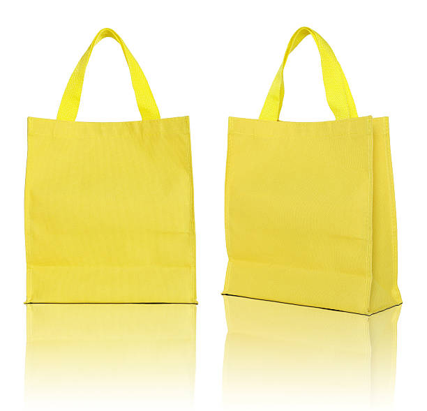 istock yellow canvas shopping bag 495381325