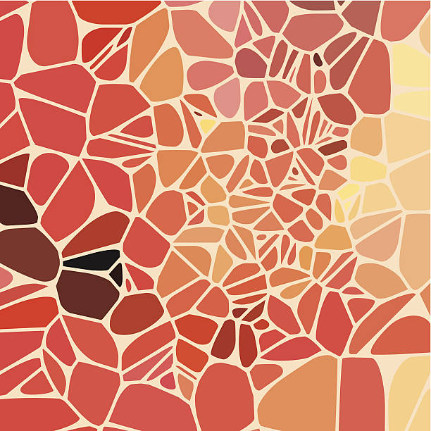 abstrakt rot sprenkelung form hintergrund - brown seamless backgrounds pattern stock-grafiken, -clipart, -cartoons und -symbole