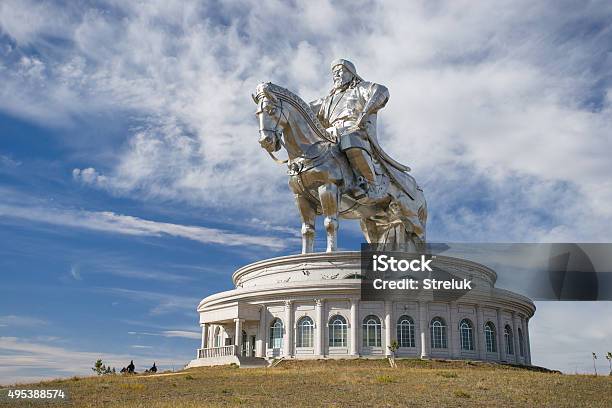The Worlds Largest Statue Of Genghis Khan Stock Photo - Download Image Now - Genghis Khan, Ulan Bator, Statue