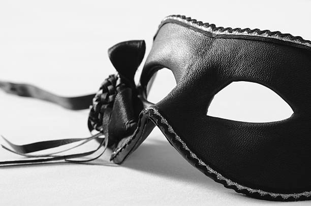 istock Black venetian carnival mask 495390432