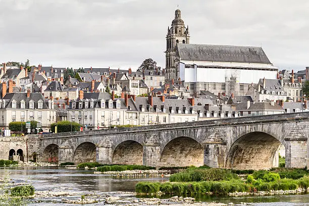 Blois - view from riverbank - Loire Valley - France