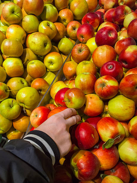 istock Apples in a supermarket. 495392684