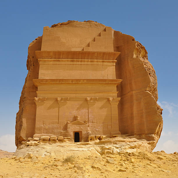 istock tomb in Archeological site desert landcape 495393192