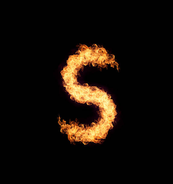 istock English letters Flames 495393194