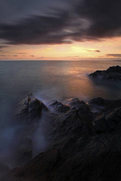 istock Cornish Seascape - Long Exposure of Sunset over the Ocean 495393310