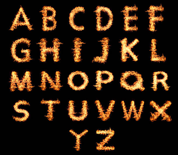 istock English letters Flames 495393786
