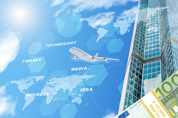istock Business building with money and words 495414704