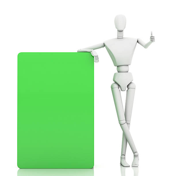 istock 3d man leaning on something and giving thumbs up sign 495415545