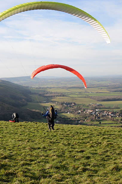 istock Hang-gliders near Brighton. England 495416485