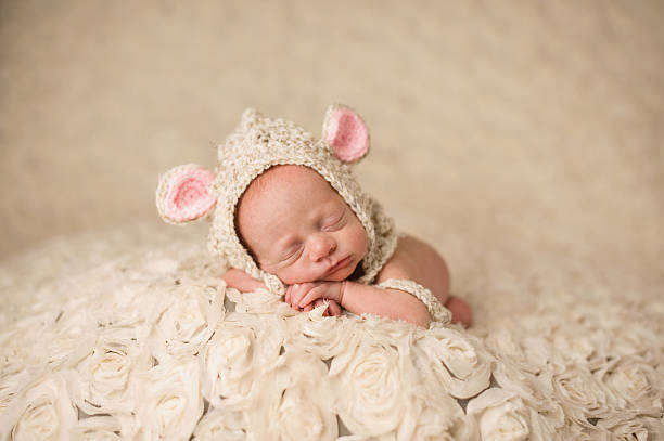 istock Preemie Sleeping Newborn Girl 495416615