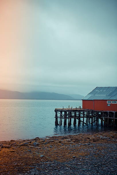 istock lofoten norway houses on stilts 495417108