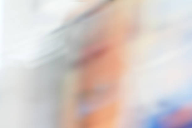 istock Defocused and blurred colored spots and stripes 495417812