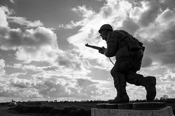 American Civil War Soldier Statue with Pistol, Gettysburg Battlefield, Pennsylvania