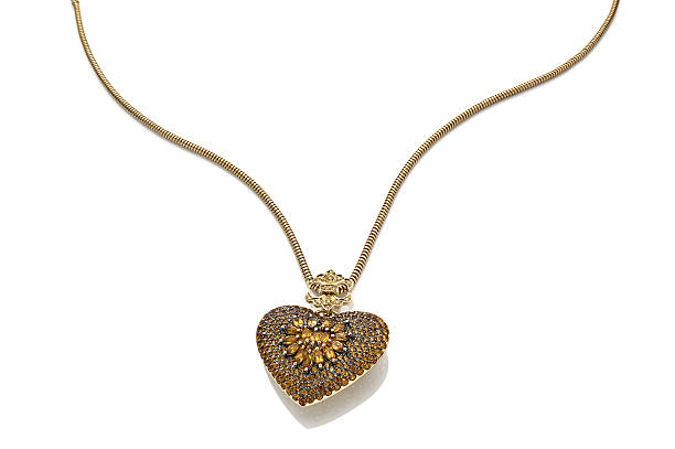istock necklace heart in white background 495418070
