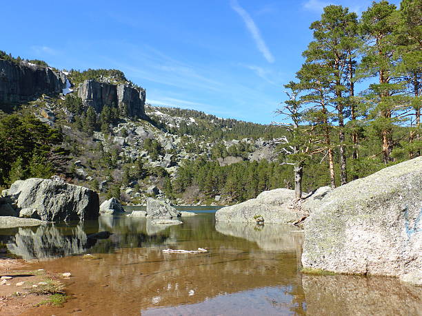 istock Little lake in rocky landscape 495418113