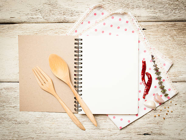 istock blank recipe book with wooden spoon 495418248