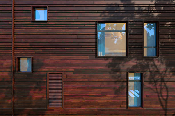 istock Evening facade of a modern building 495419974