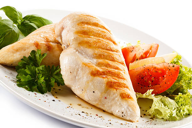 istock Roast chicken fillets and vegetables 495420644