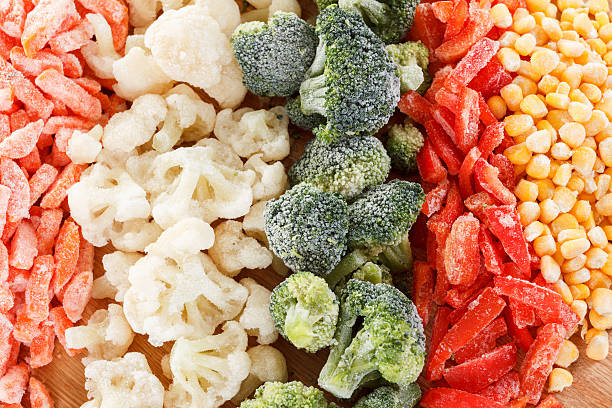 Mixed vegetables background stock photo