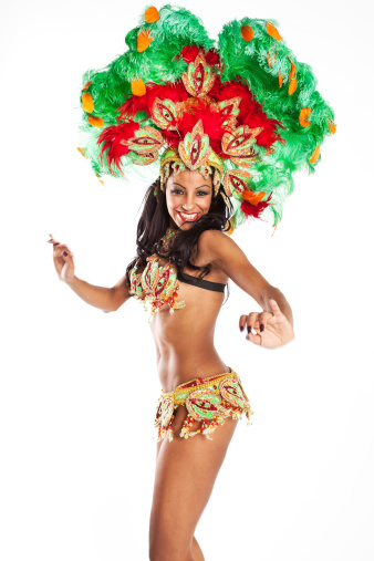 Brazilian wearing Samba Costume
