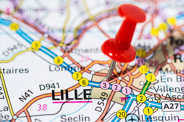 istock European cities on map series: Lille 495421819