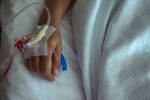istock Intravenous blood infusion 495422523