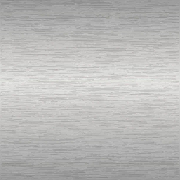 полированная алюминиевой поверхности - brushed aluminum steel backgrounds stock illustrations