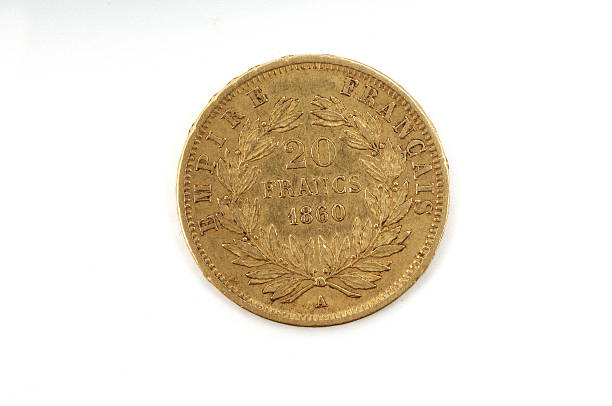 istock back of a gold coin twenty francs 495436766