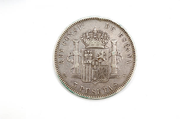 istock reverse of a coin of 5 pesetas, 495437146
