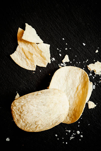 istock Large potato chips with sea salt 495441412