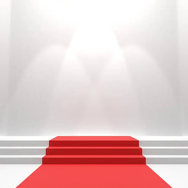 Photo of Red carpet on stairs