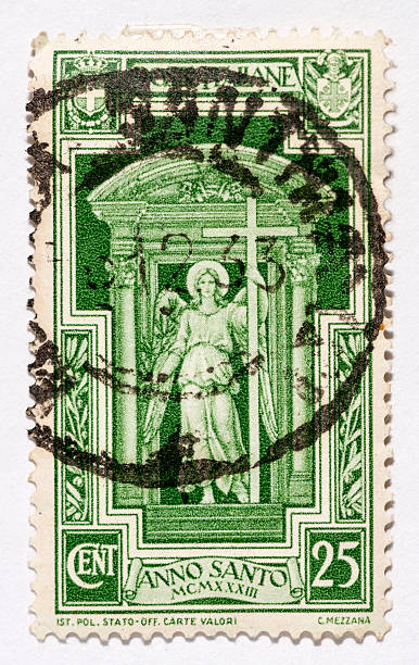 istock Vintage antique old postage stamp from Italy 495467539