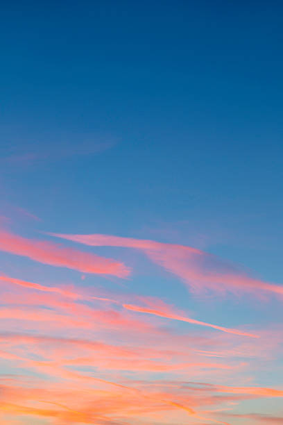 istock harmonic pattern of blue and red sky in sunset 495468997
