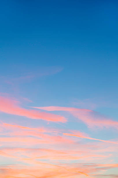 istock harmonic pattern of blue and red sky in sunset 495469003