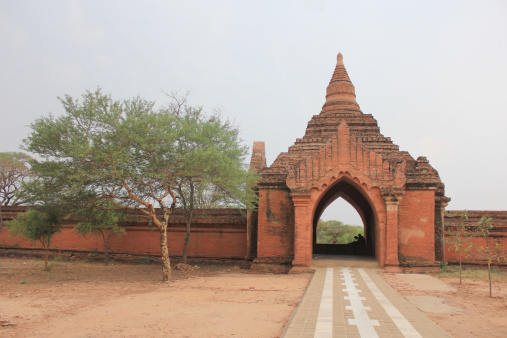 Sulamani temple wall and gate ,Bagan Myanmar