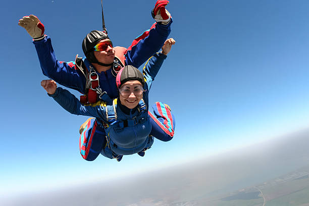 istock Skydiving photo. Tandem. 495470096
