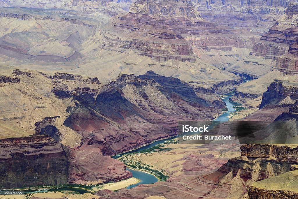 Grand Canyon Grand Canyon and Colorado River Acute Angle Stock Photo