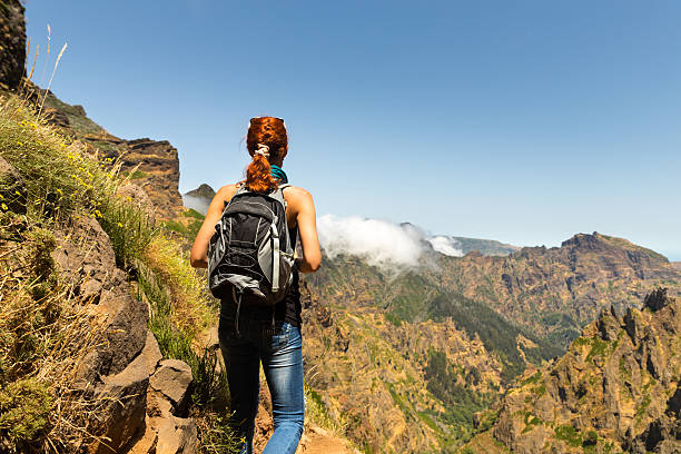 istock Traveler in mountains 495470116