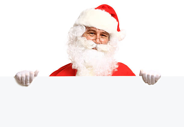 istock Santa Claus holding Banner with Space for Your Text 495470816