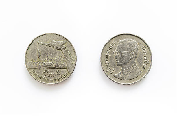istock Old Coin for 5 Baht in Thailand 495470823
