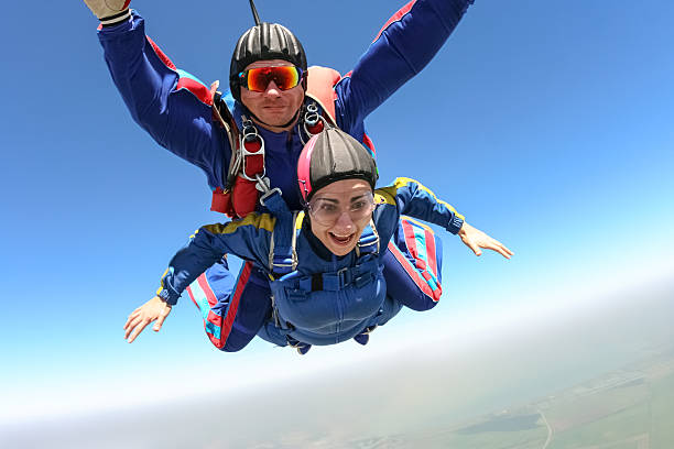 istock Skydiving photo. Tandem. 495470920