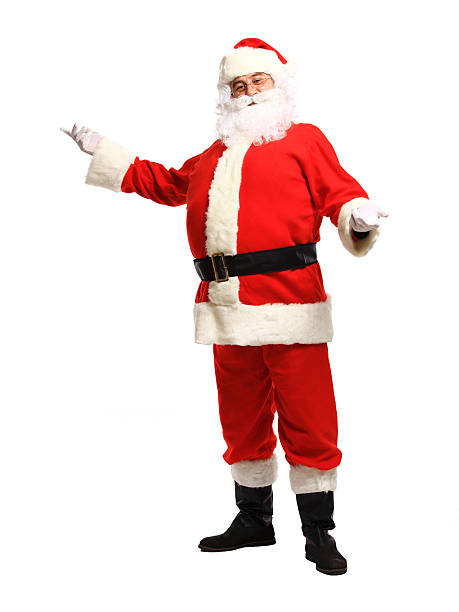 istock Santa Claus standing isolated on white background - full length 495470952