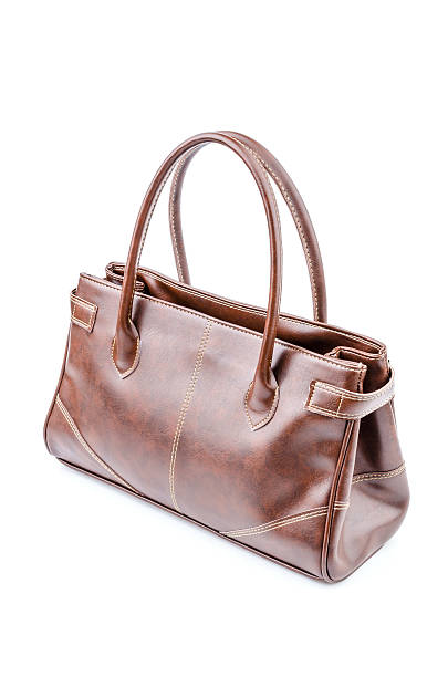 istock Woman leather bag isolated white background 495471213