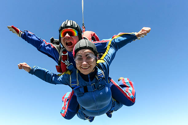 istock Skydiving photo. Tandem. 495471416