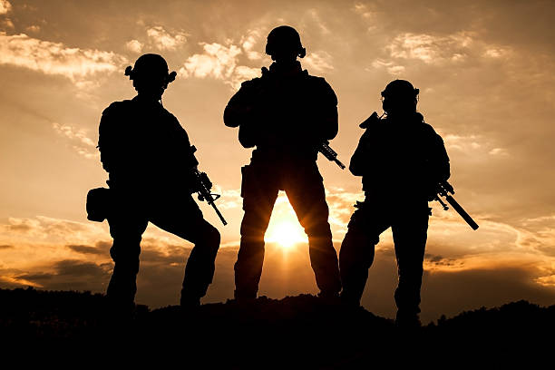 United States Army rangers United States Army rangers on the sunset special forces photos stock pictures, royalty-free photos & images