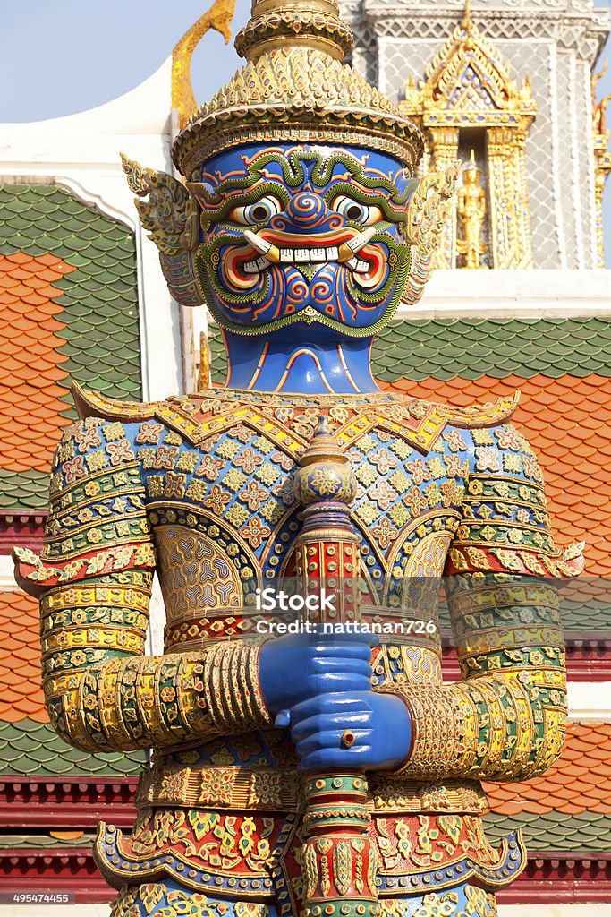 Wat Phra Kaew. Ancient Civilization Stock Photo